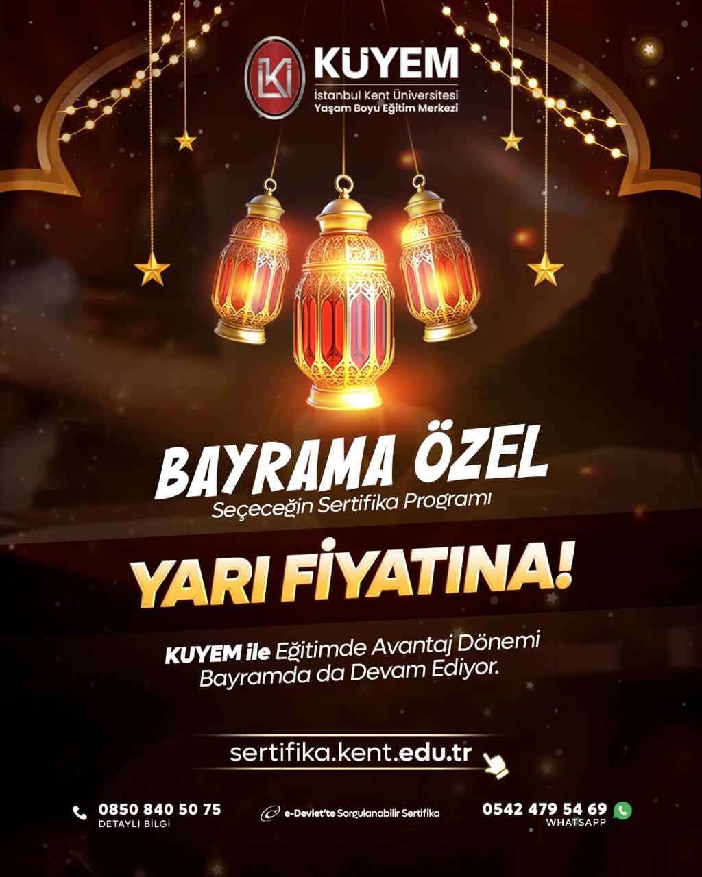 Seçeceğin Sertifika Programı Bayrama Özel Yarı Fiyatına!