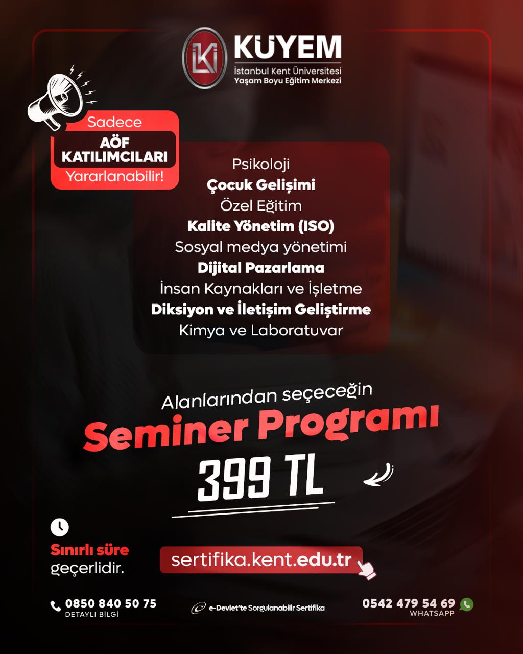Her Alana Özel Micro Programlar Sadece 399₺ - AÖF