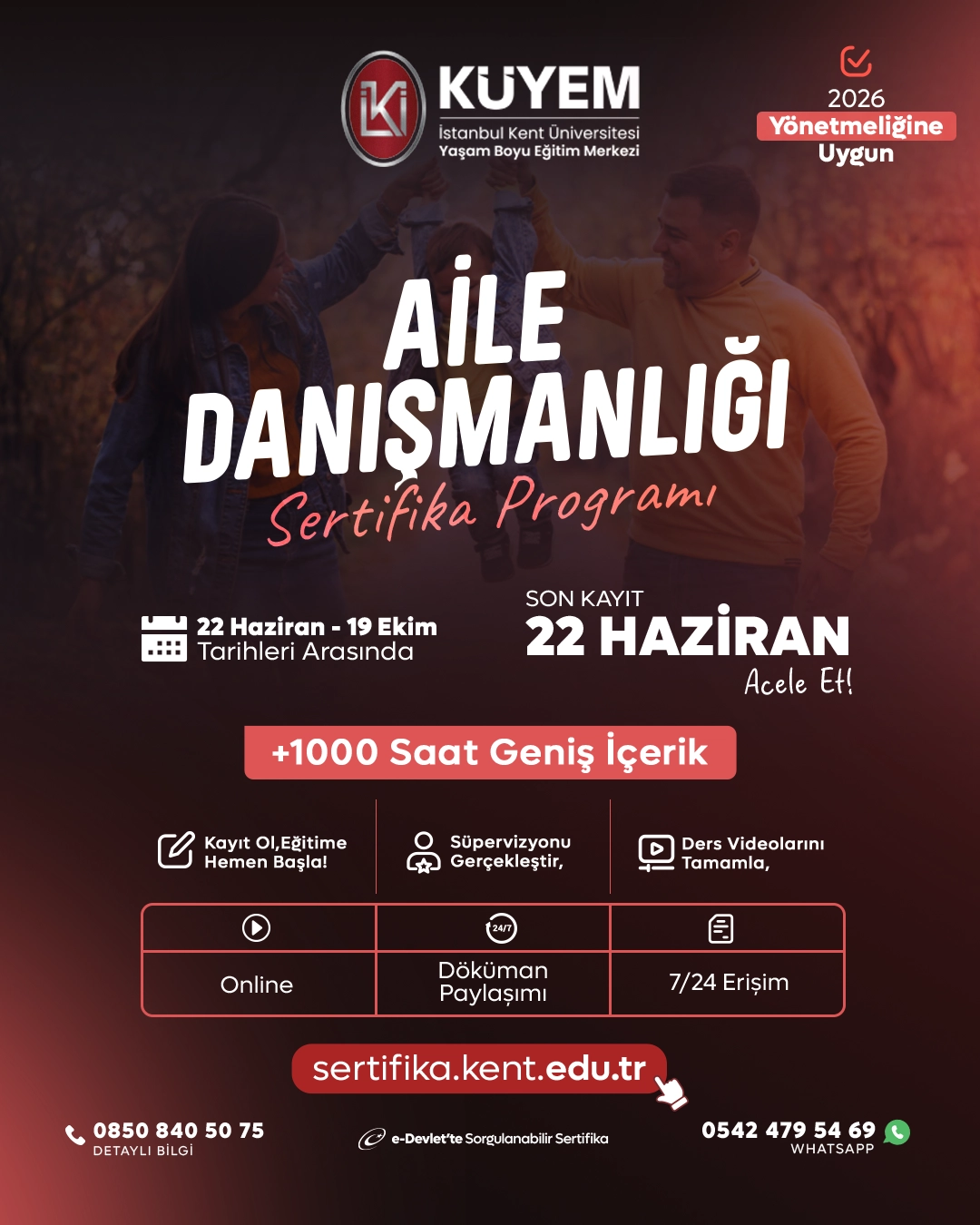 Aile Danışmanlığı Sertifika Programı