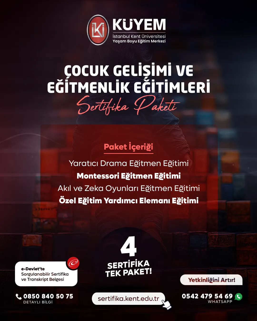 Çocuk Gelişimi ve Eğitmenlik Eğitimleri Sertifika Paketi