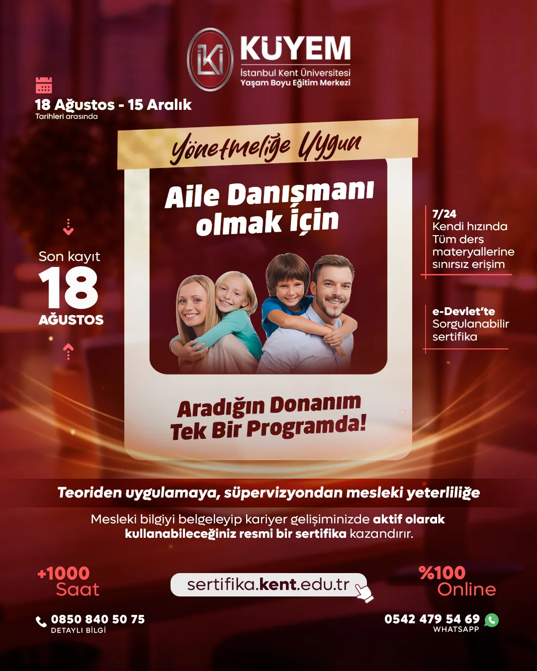 Aile Danışmanlığı Sertifika Programı