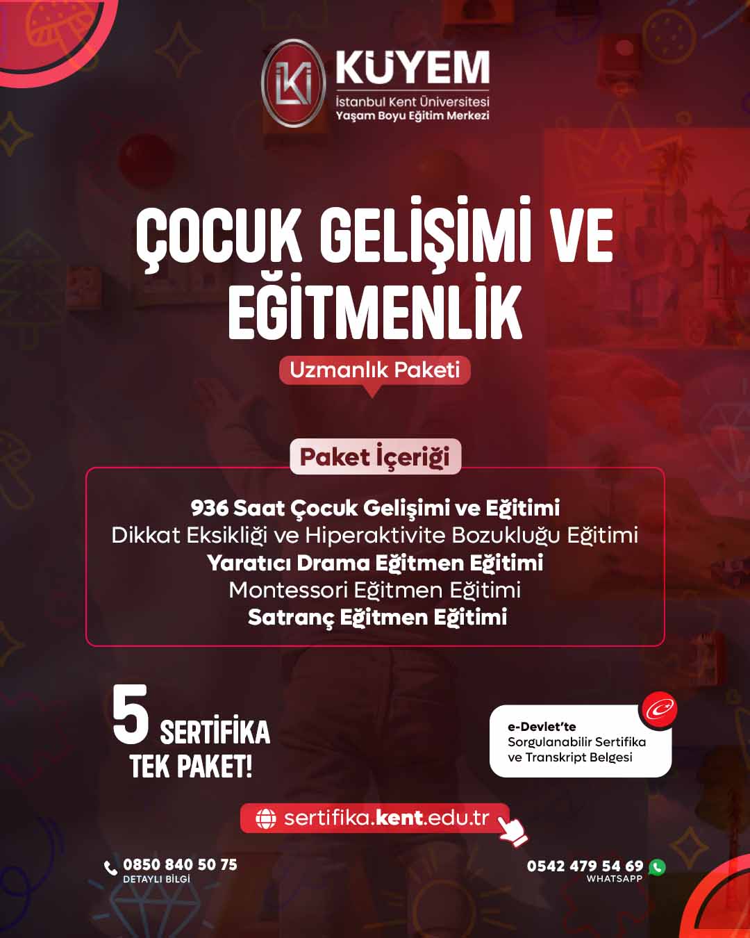 Çocuk Gelişimi ve Eğitmenlik Uzmanlık Paketi